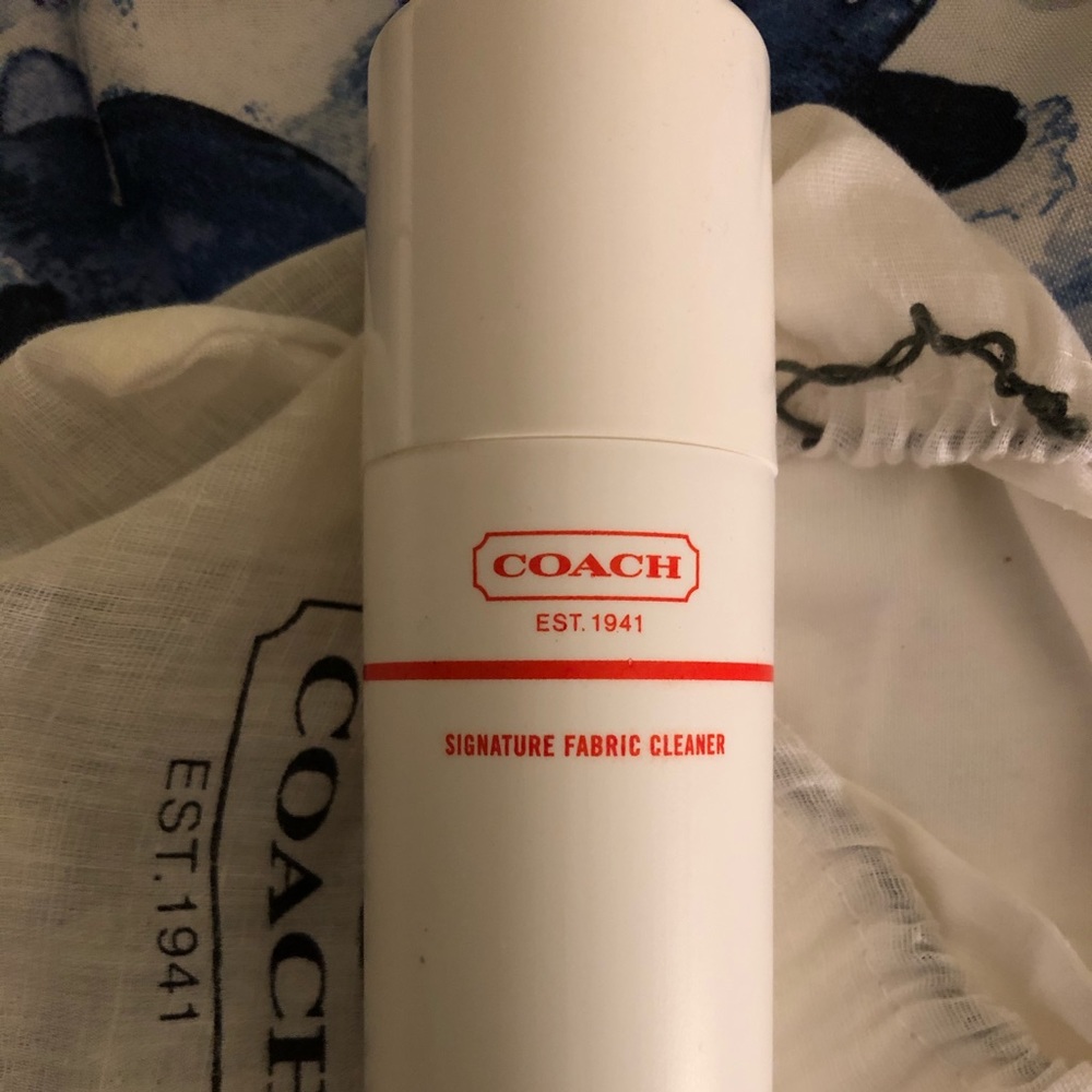 Coach fabric cleaner.  Never used.